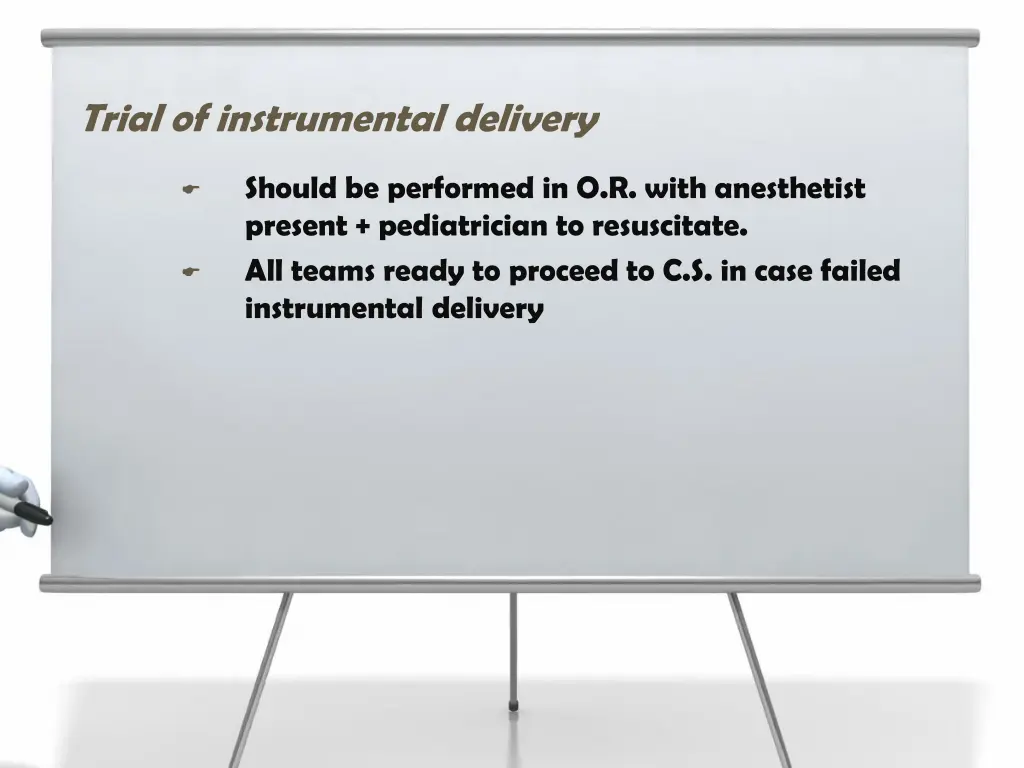 trial of instrumental delivery