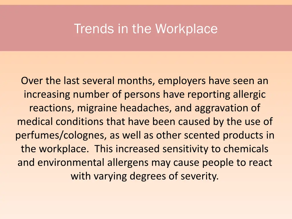 trends in the workplace