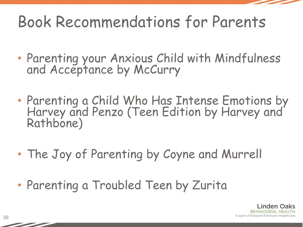 book recommendations for parents