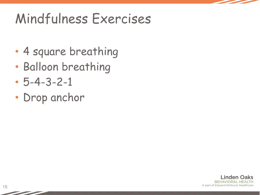 mindfulness exercises