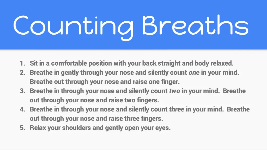 counting breaths