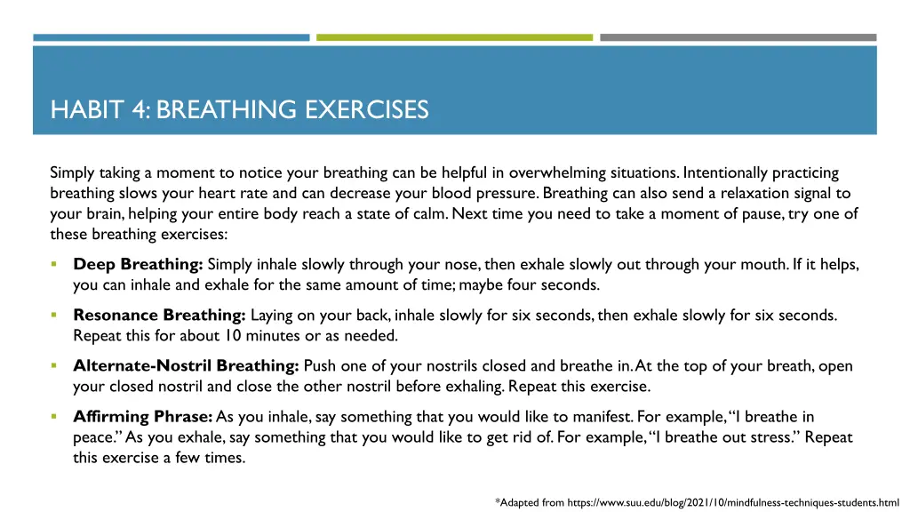 habit 4 breathing exercises