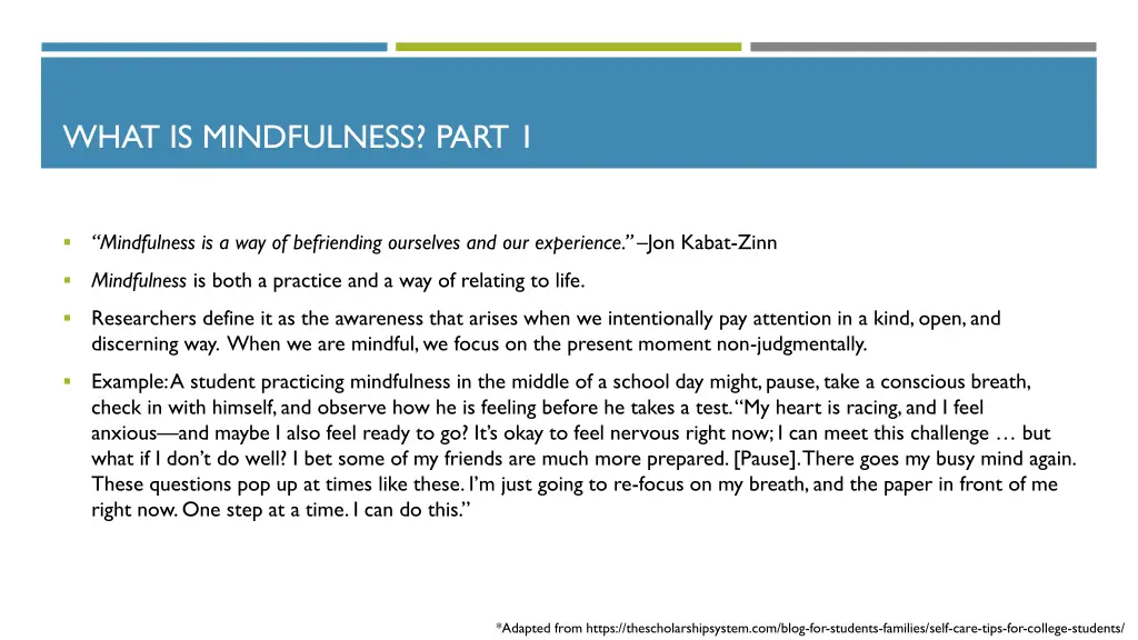 what is mindfulness part 1