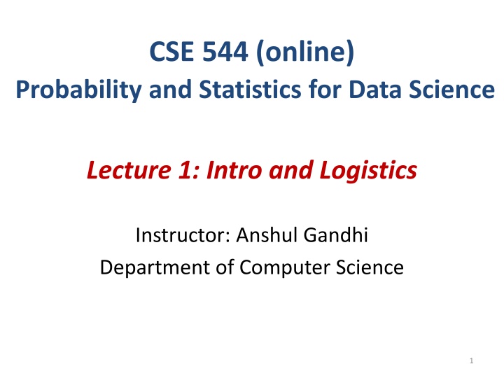 cse 544 online