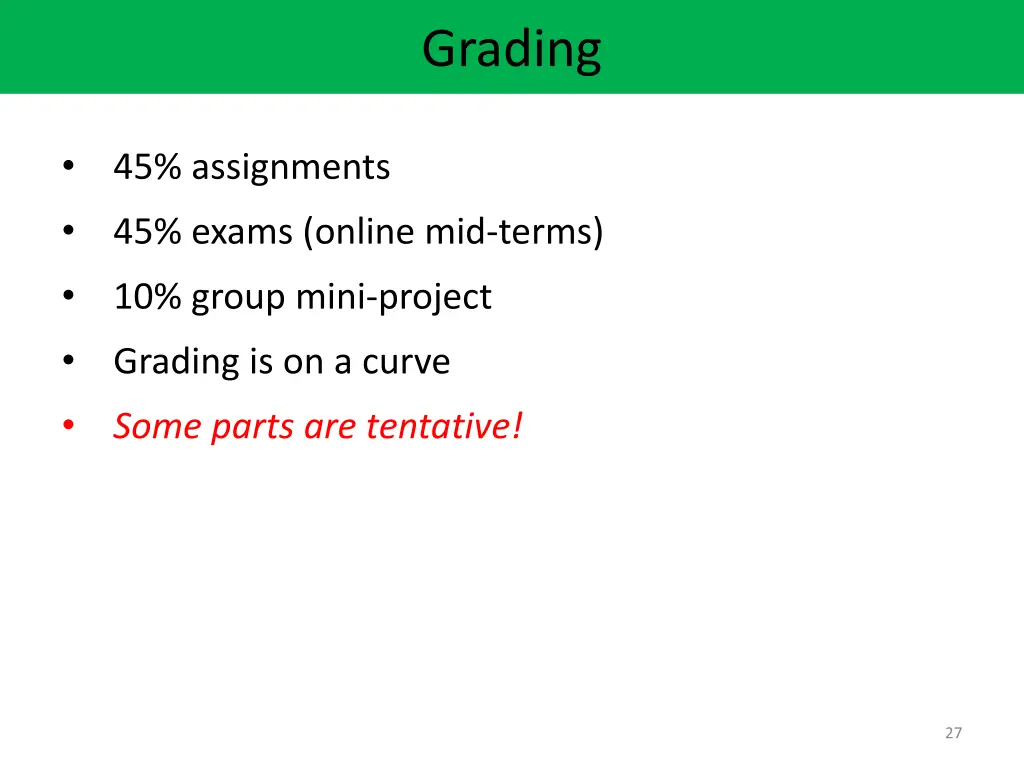 grading