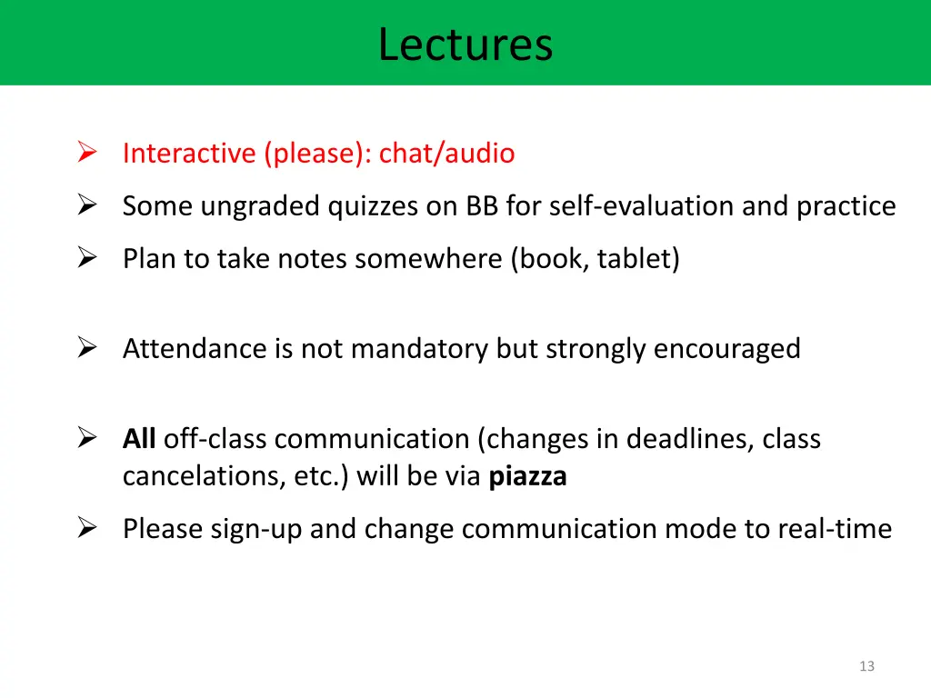 lectures 1