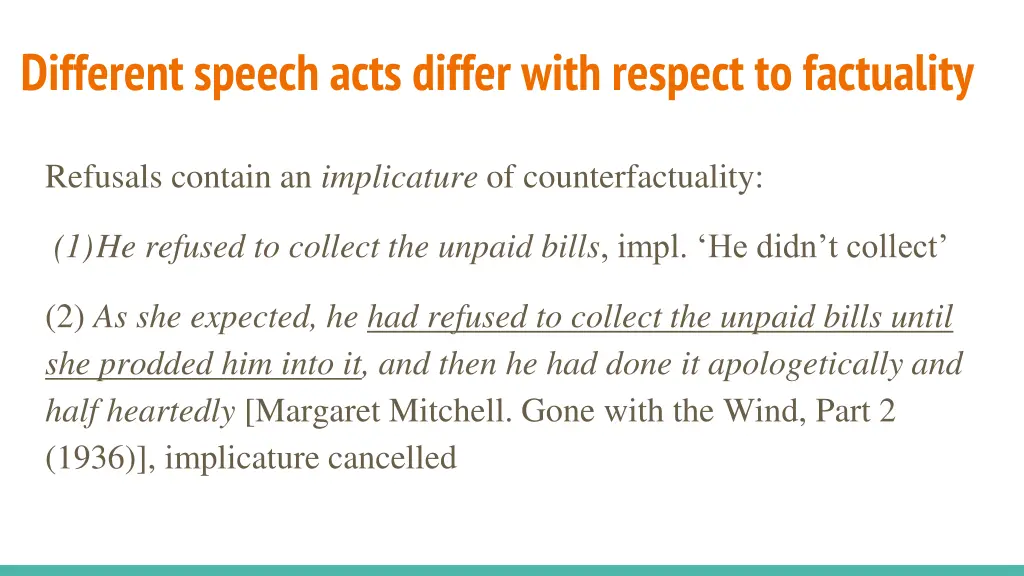 different speech acts differ with respect