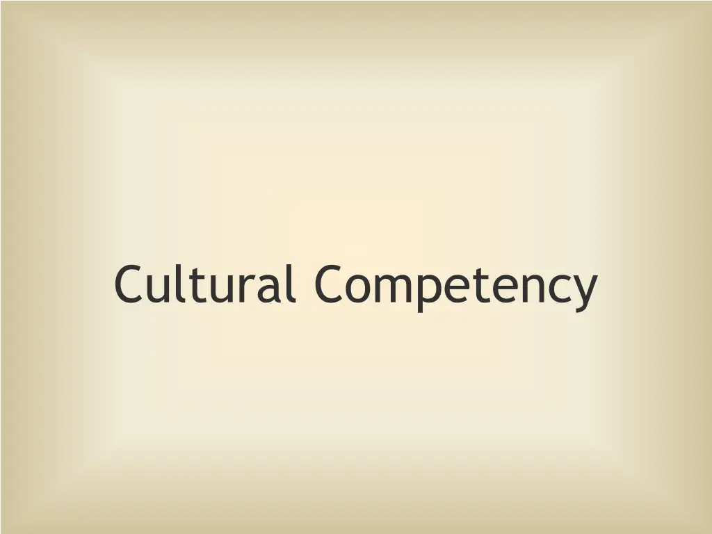 cultural competency