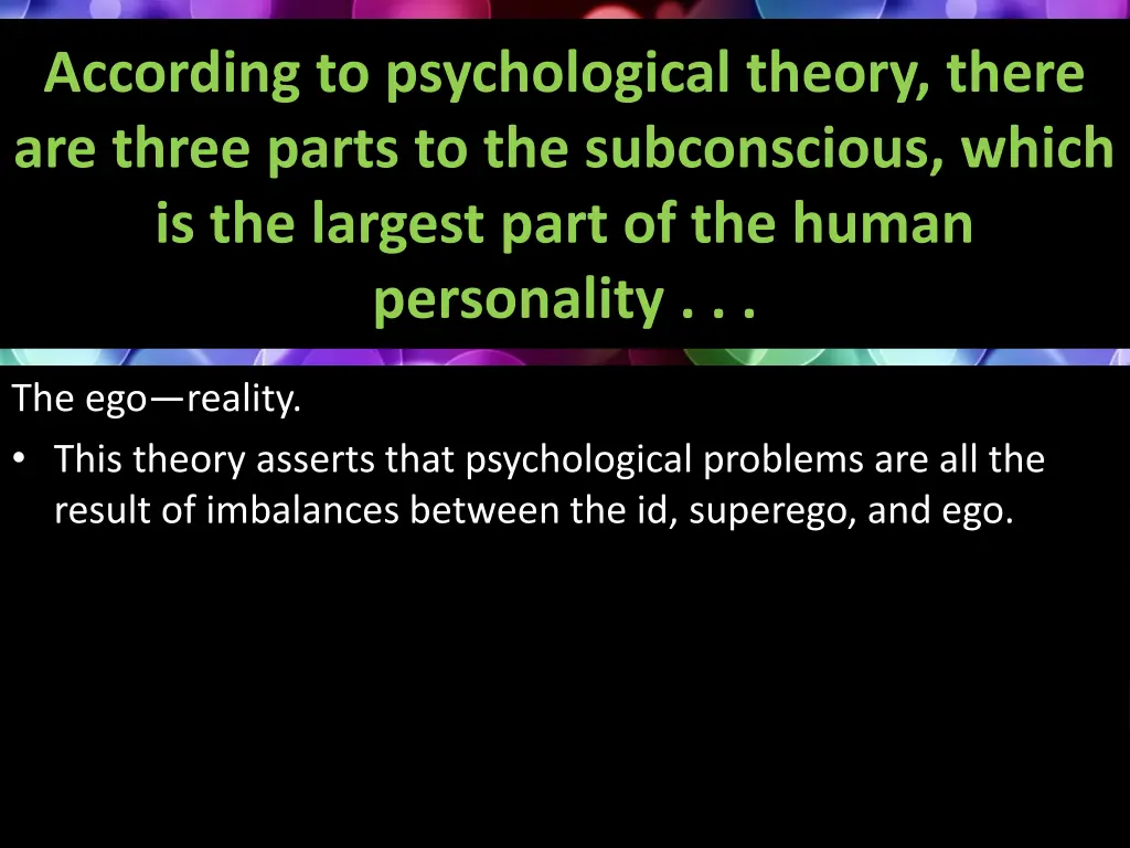 according to psychological theory there are three 3