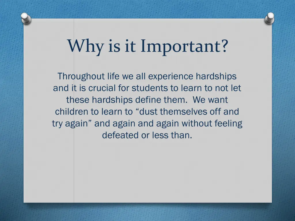 why is it important