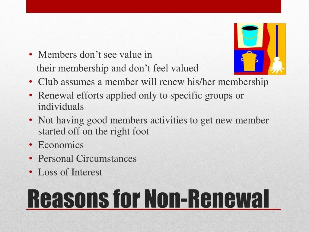 members don t see value in their membership