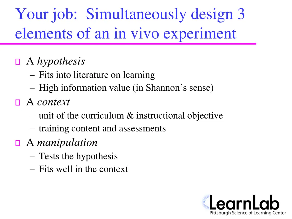 your job simultaneously design 3 elements