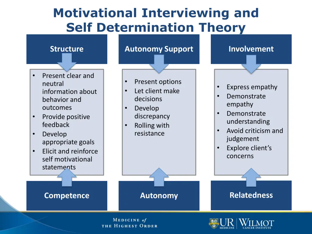 motivational interviewing and self determination