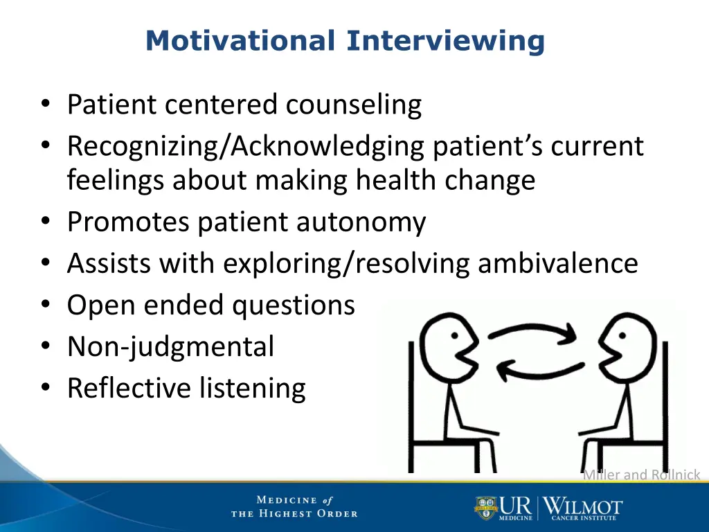 motivational interviewing