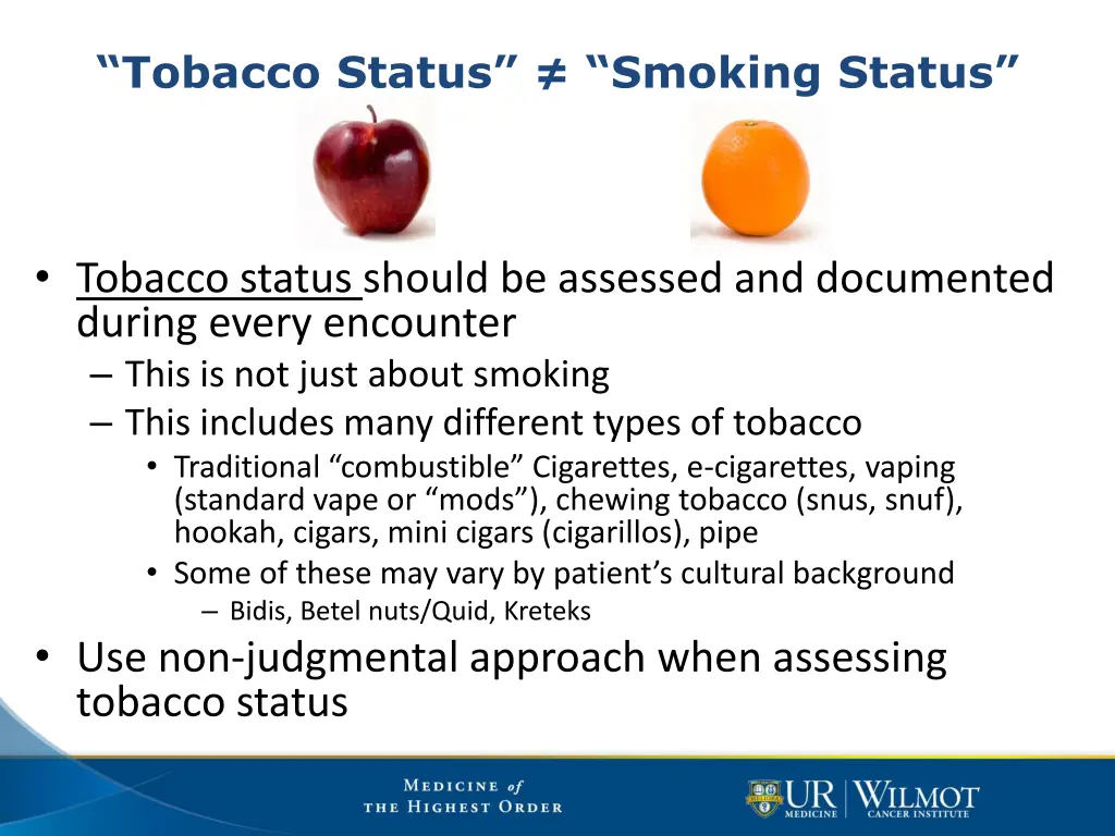 tobacco status smoking status