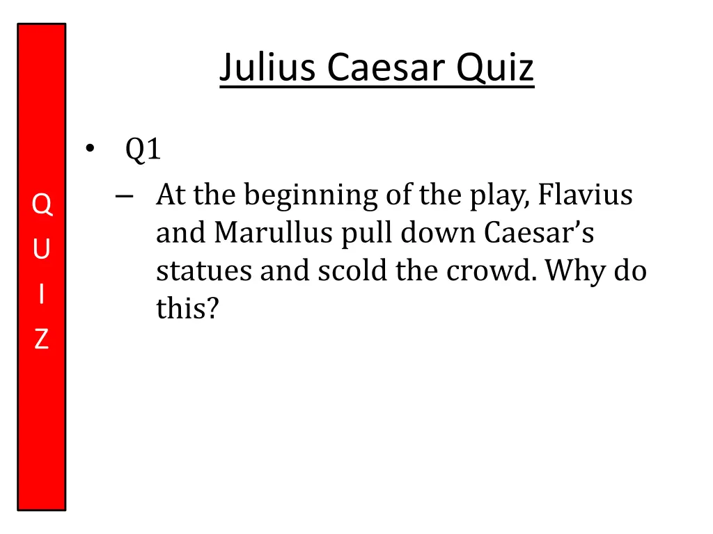 julius caesar quiz 1