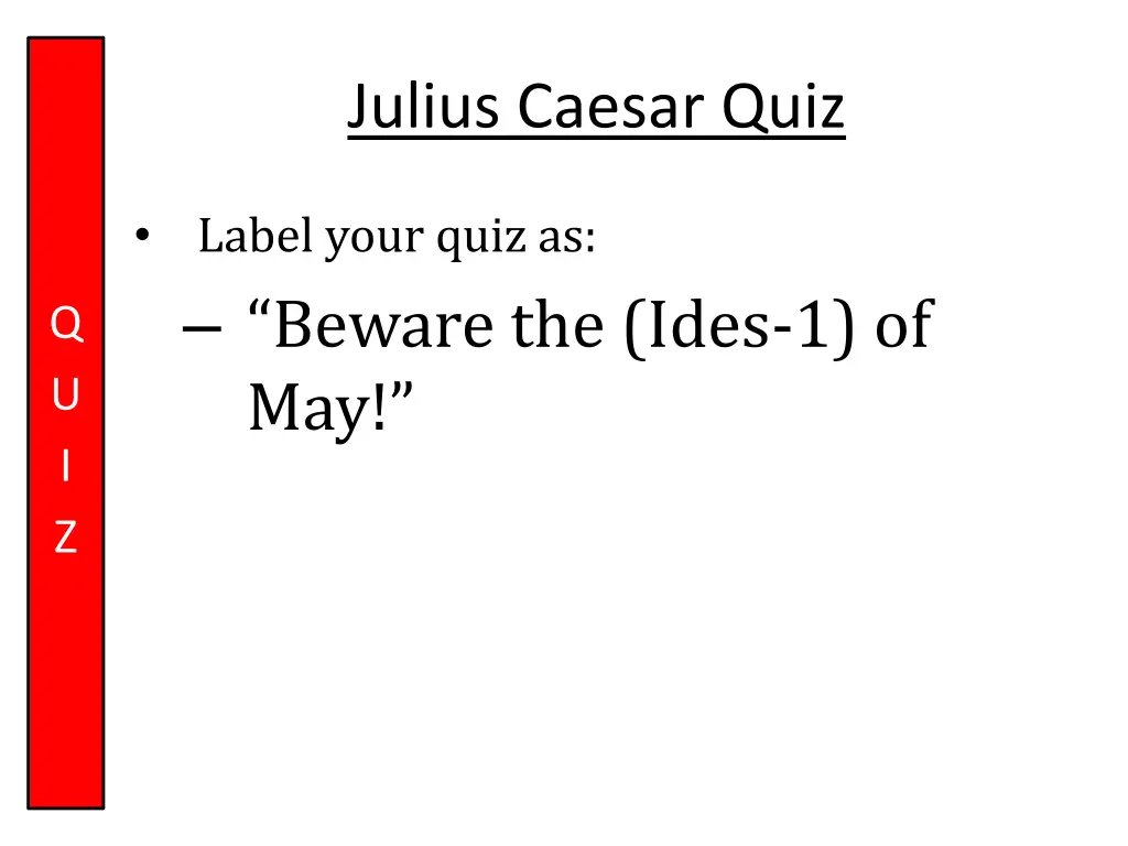 julius caesar quiz