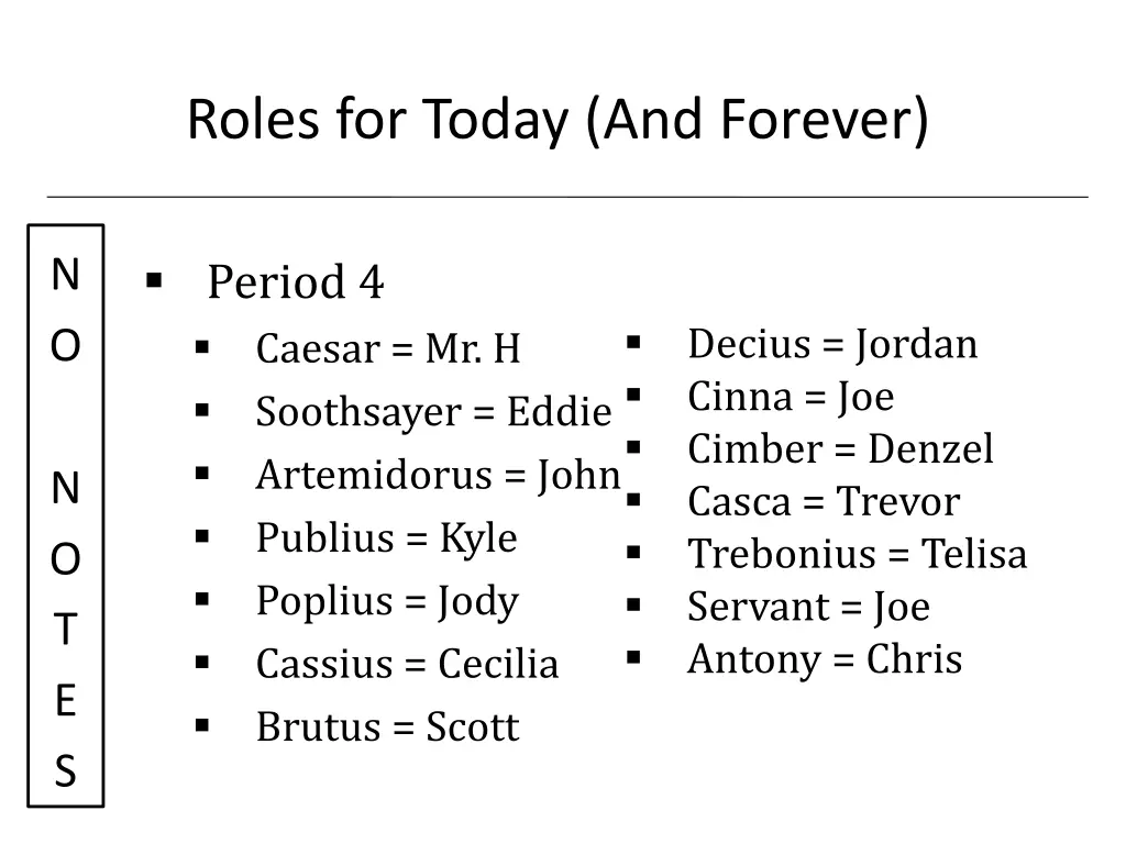 roles for today and forever 3