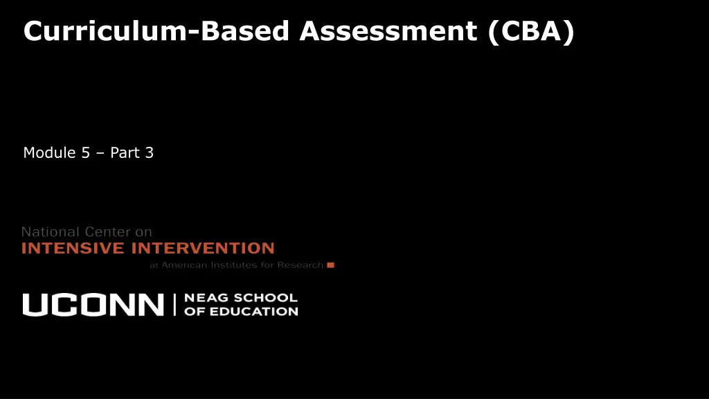 curriculum based assessment cba