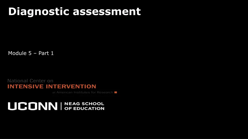 diagnostic assessment