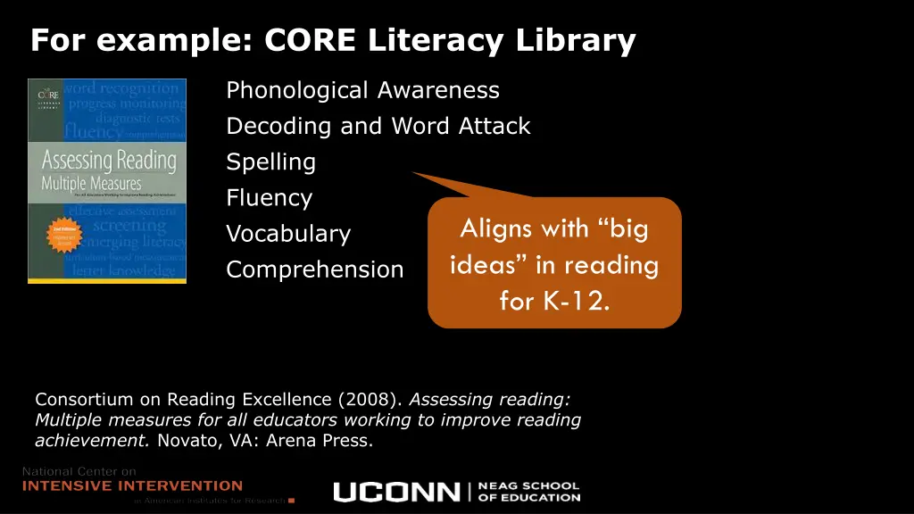 for example core literacy library