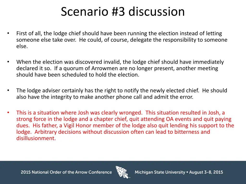 scenario 3 discussion