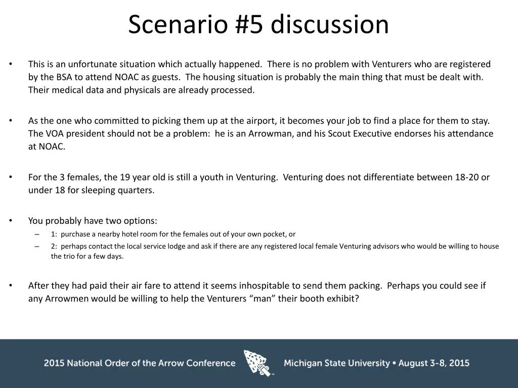 scenario 5 discussion