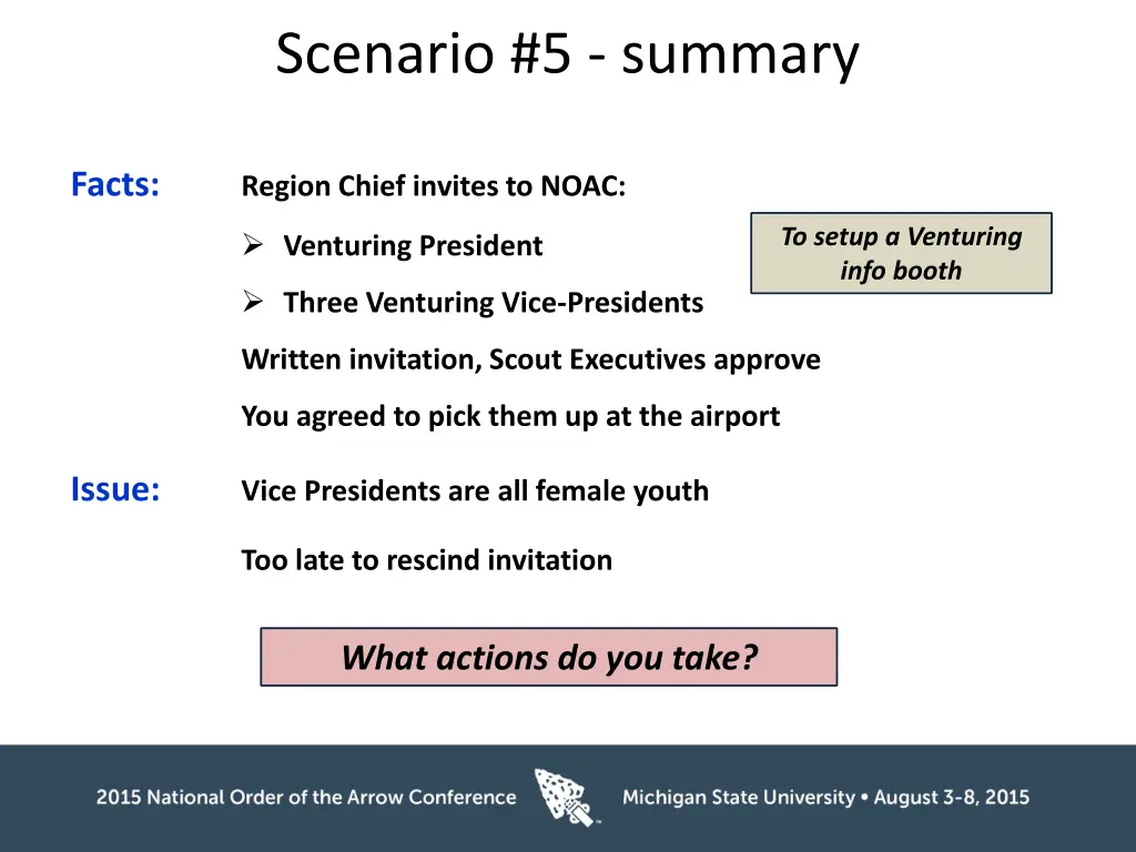 scenario 5 summary