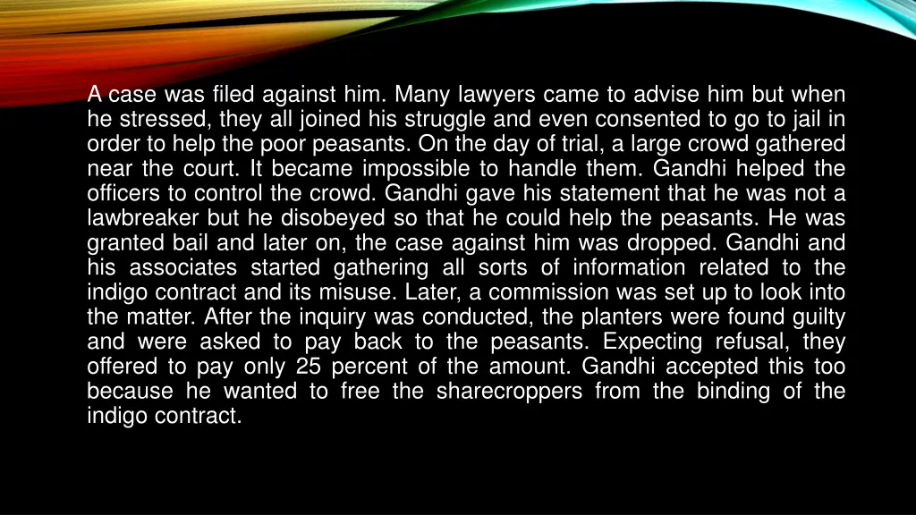 a case was filed against him many lawyers came