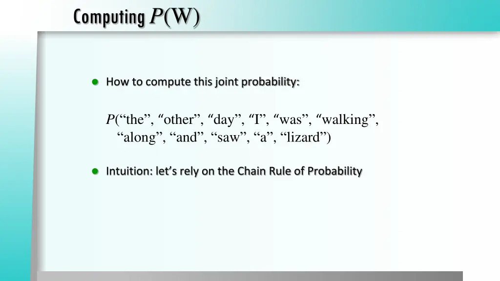 computing p w