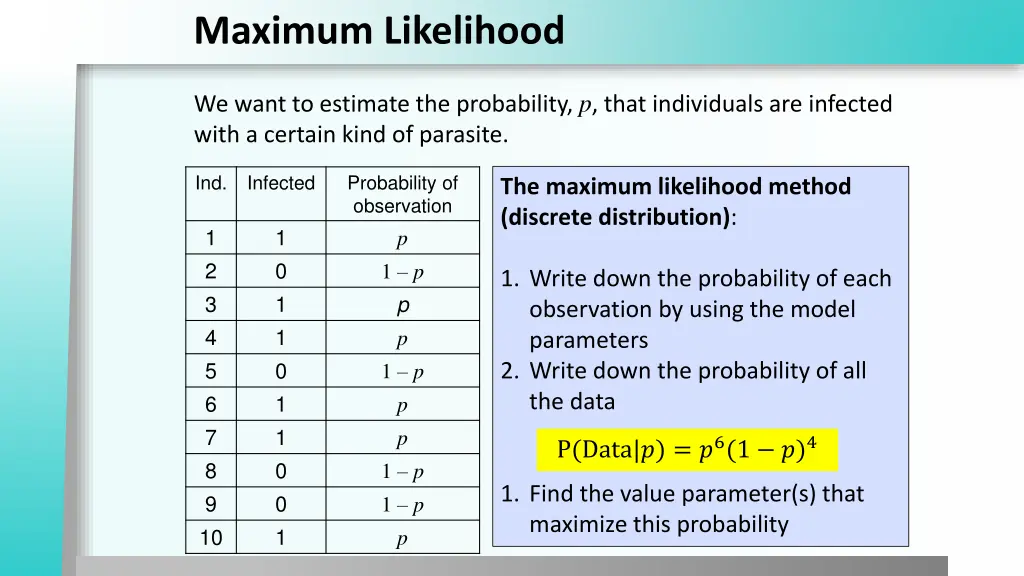 maximum likelihood