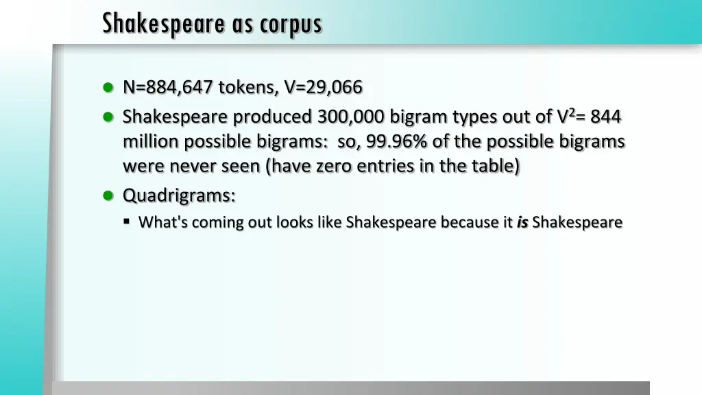 shakespeare as corpus