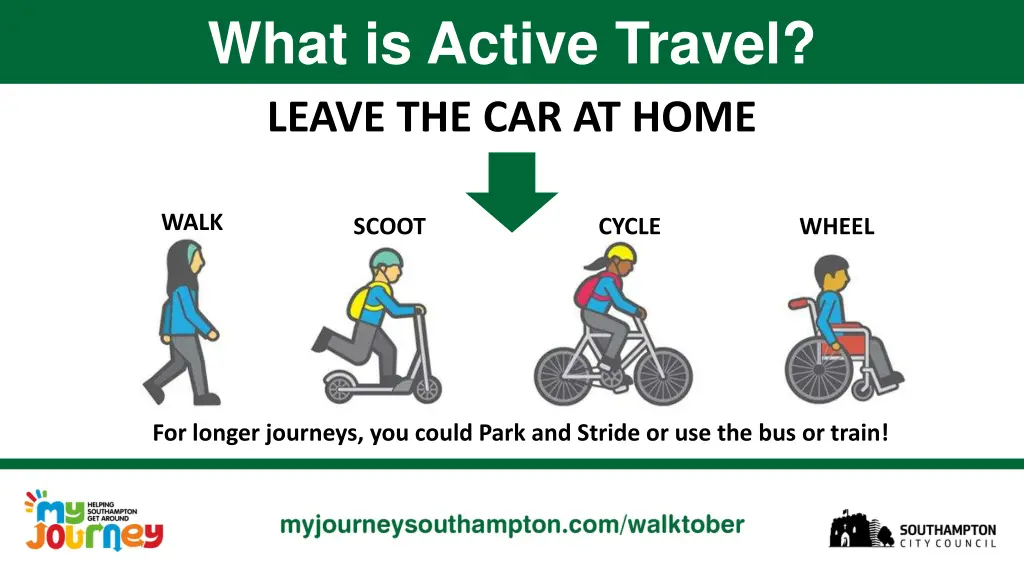 what is active travel leave the car at home