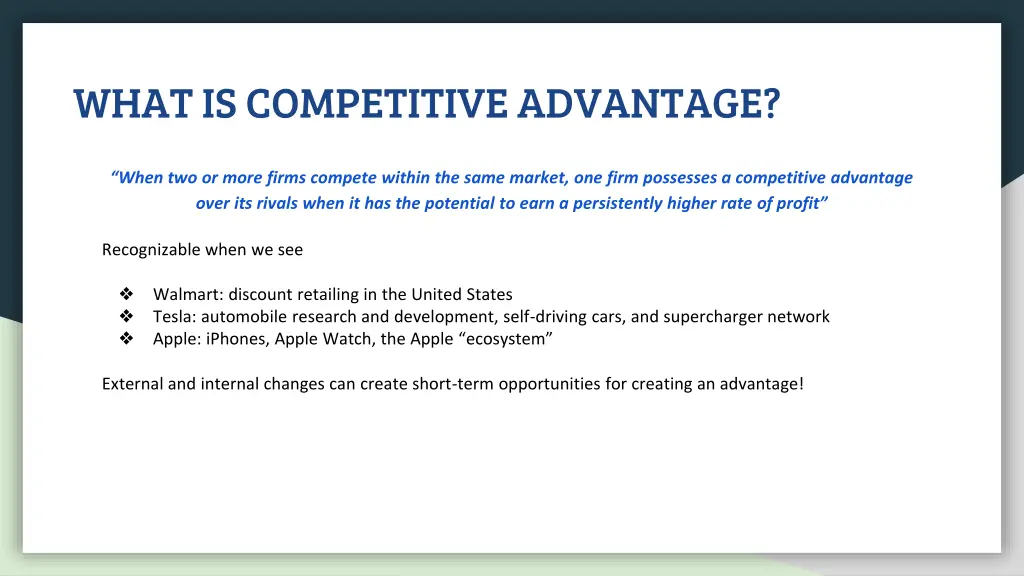 what is competitive advantage