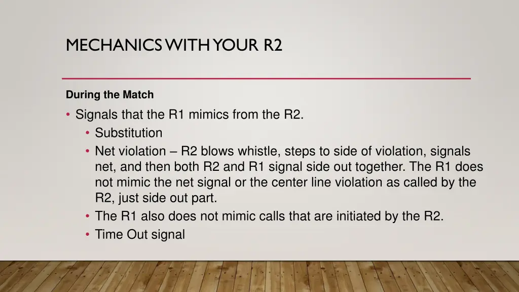 mechanics with your r2 1