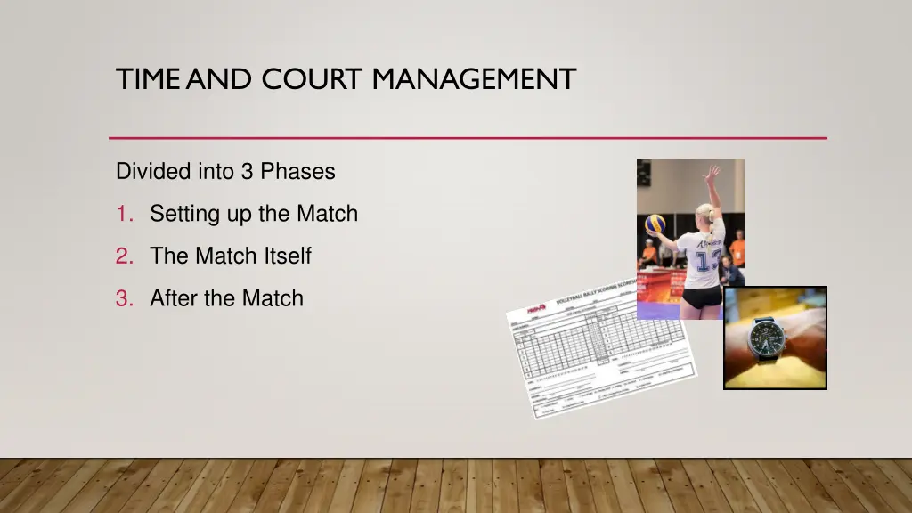 time and court management