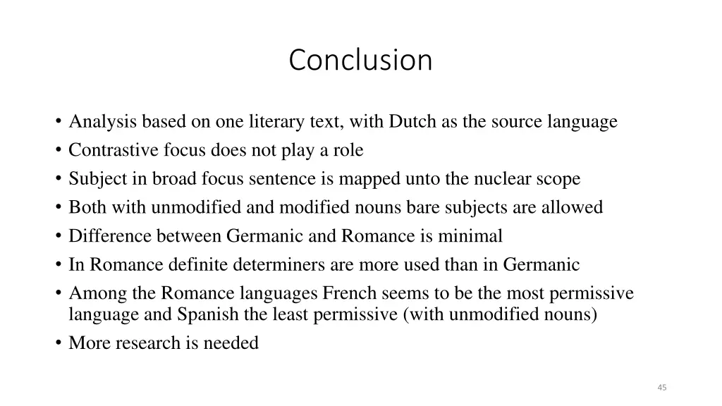 conclusion 1