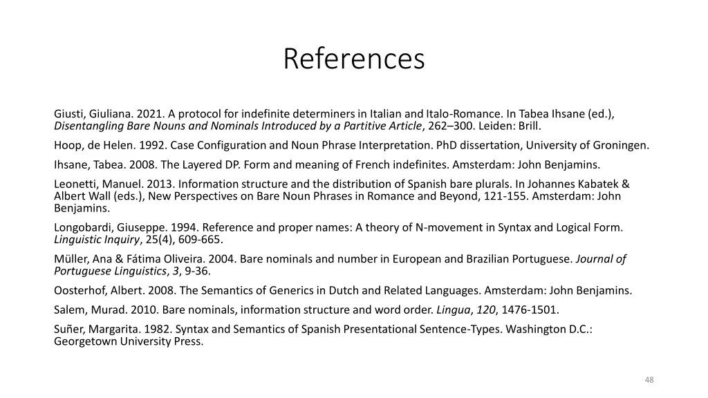 references 1