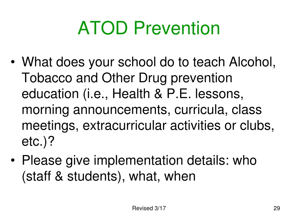 atod prevention