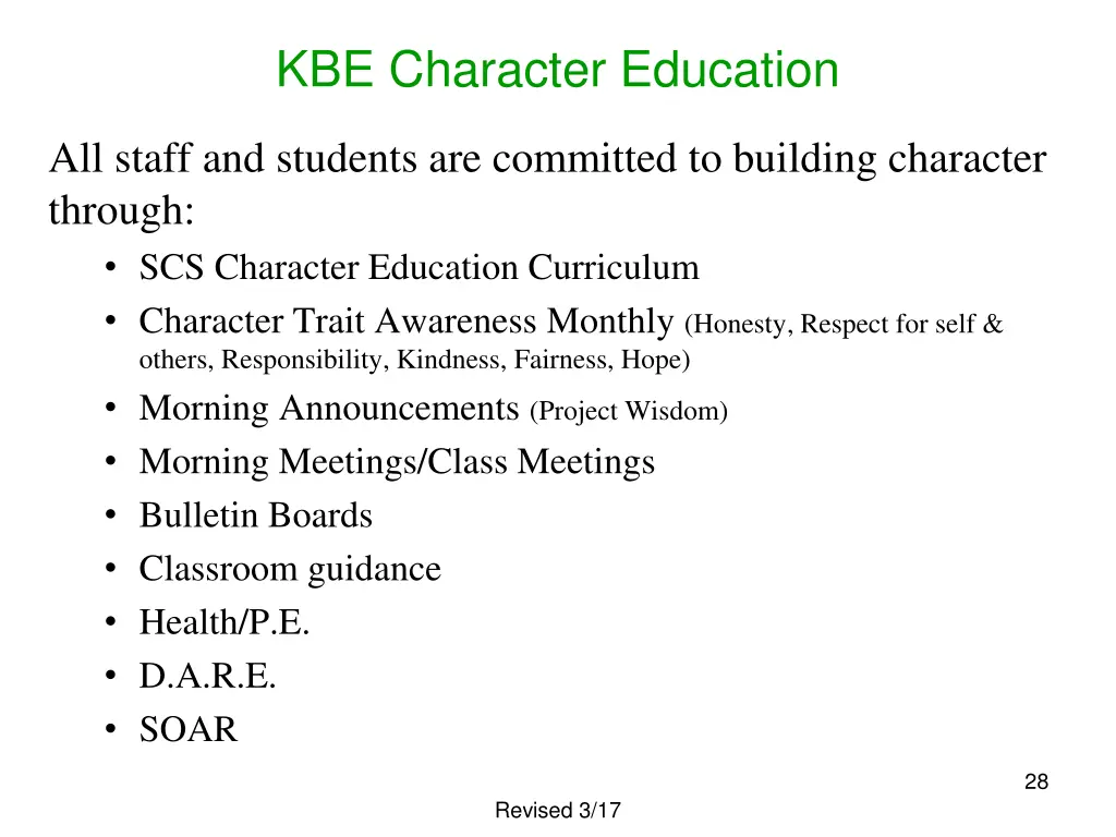 kbe character education