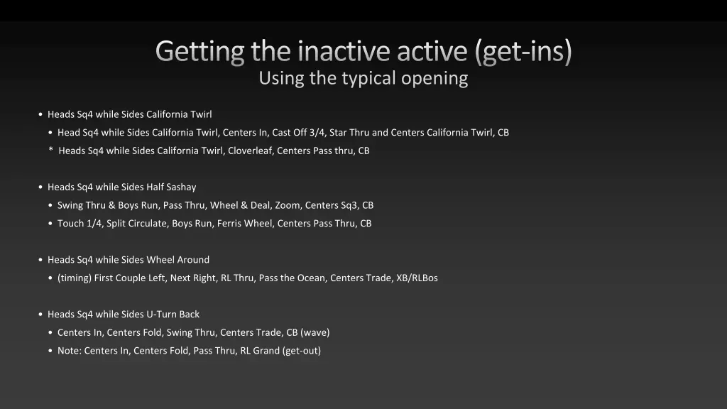 getting the inactive active get ins using