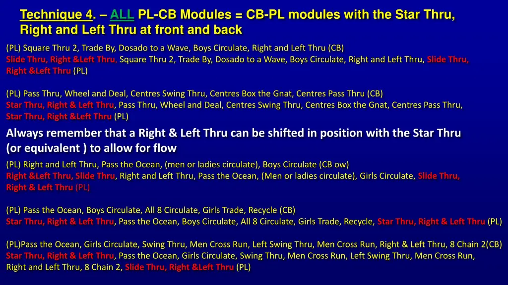 technique 4 all pl cb modules cb pl modules with