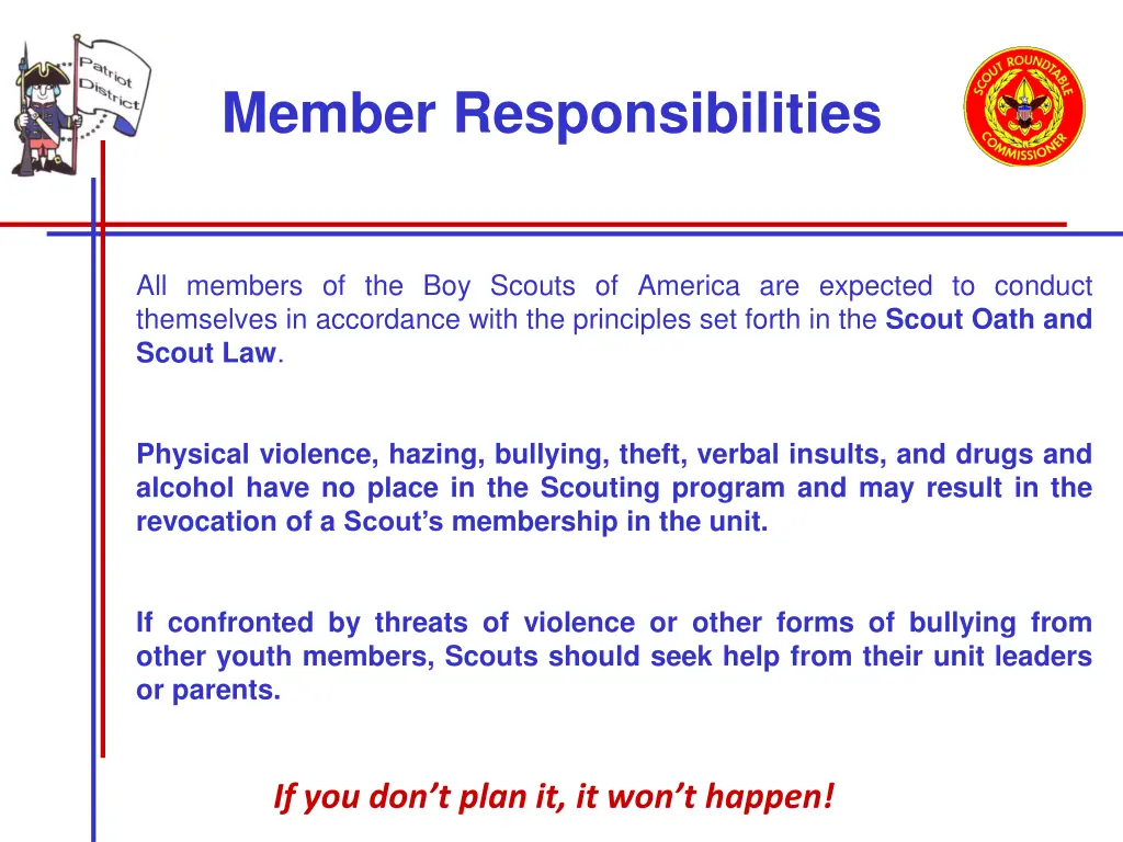 member responsibilities