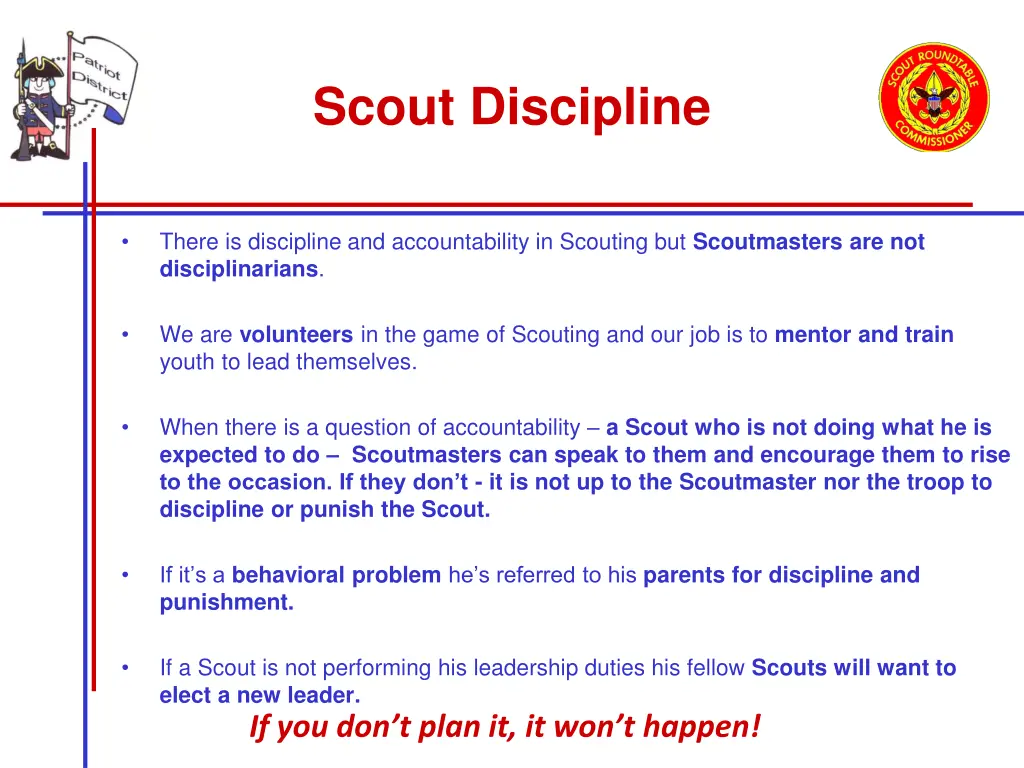 scout discipline