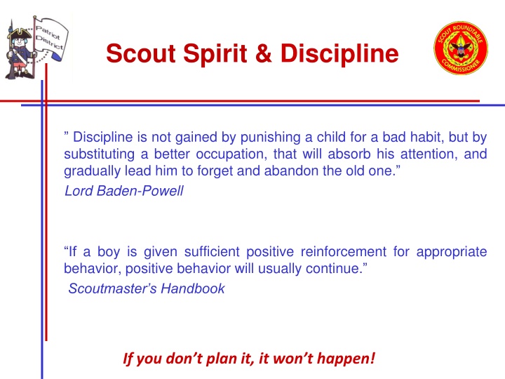 scout spirit discipline