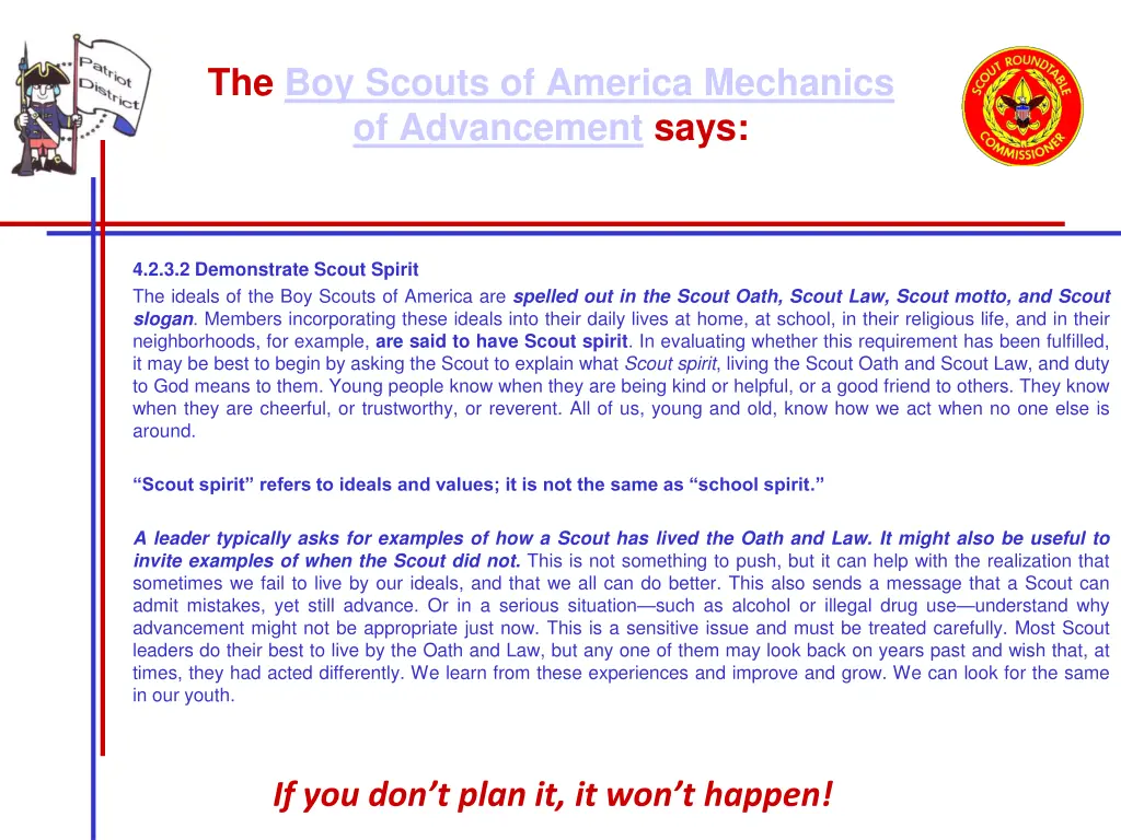 the boy scouts of america mechanics