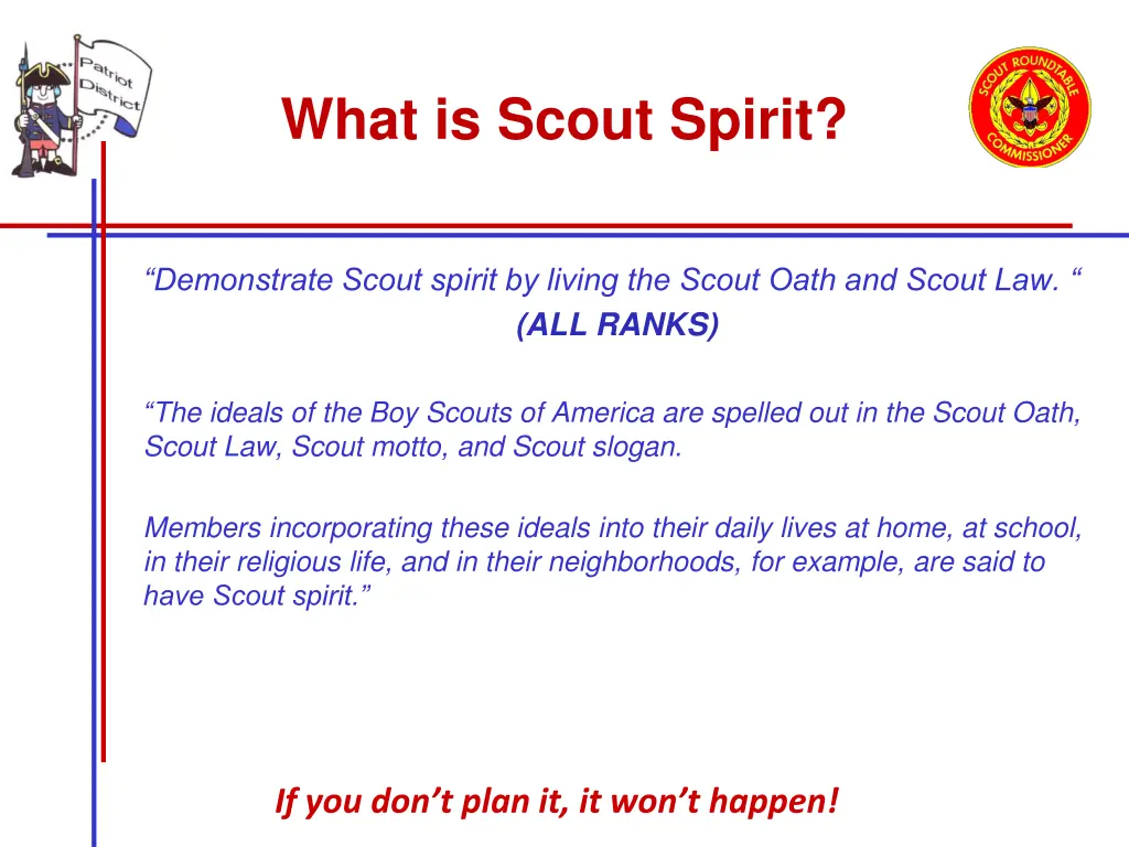 what is scout spirit