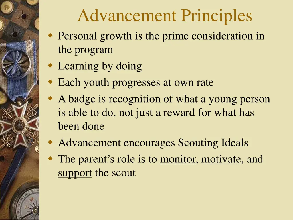 advancement principles personal growth