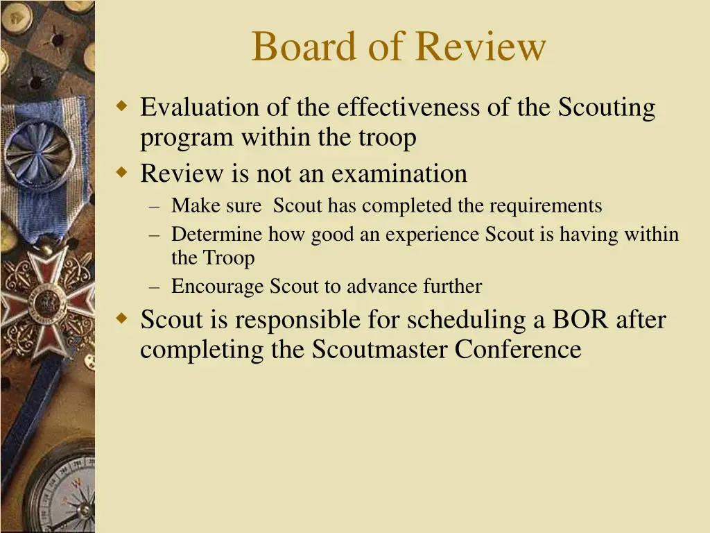 board of review