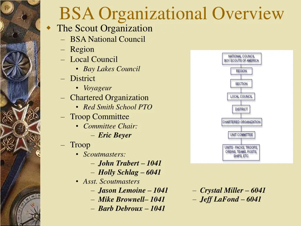 bsa organizational overview the scout